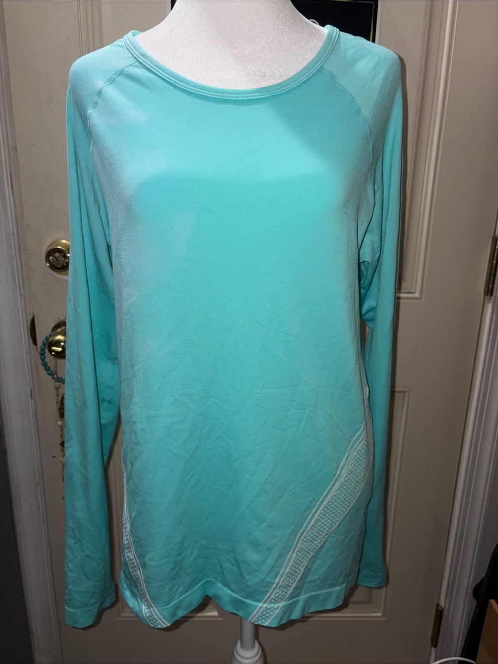 Everlast Long-Sleeve Crewneck Top - Aqua